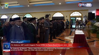 PANSEL DPRK PERIODE 20242029 RESMI DILANTIK PJ GUBERNUR PAPUA BARAT [upl. by Balbinder947]