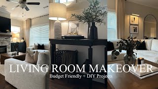 LIVING ROOM MAKEOVER  DECORATE WITH ME  EASY DIY HOME DECOR [upl. by Sumer]