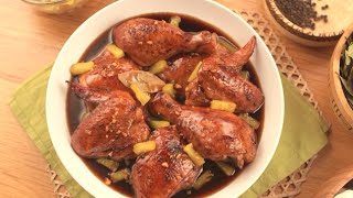 Chicken Adobo with Pineapples and Pine Sago [upl. by Anaicilef]