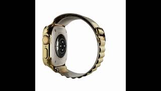 Ultra 2 Watch with Alpine Loop Band 24k Gold Customized by Goldgenie applewatch10 applewatch [upl. by Aciretal]