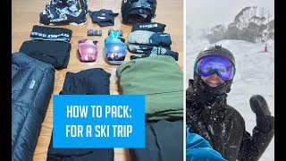 What I pack for a Ski Trip  Minimalist Packing for Skiiers [upl. by Stoll]