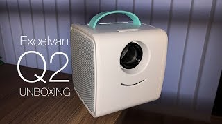 Excelvan Q2 MiniProjektor  Unboxing [upl. by Nisa]