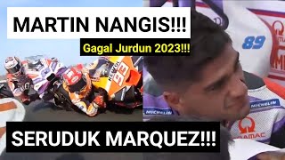 Martin Seruduk Marquez Hingga Highside Martin Nangis di Boxnya Pecco Jurdun MotoGP Valencia 2023 [upl. by Hubey]