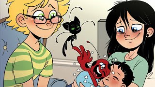 Adriens Glasses p2  Miraculous Ladybug Comic Dub [upl. by Yelkao]