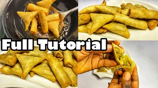 How To Make Spring rolls And Samosa like A Pro  Step By Step Guide Spring rolls ampSamosa [upl. by Ahselet]