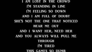 Box Car Racer  And I Lyrics [upl. by Gemina]