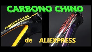 COMPRO CUADRO FIBRA de CARBONO CHINA de ALIEXPRESS [upl. by Abercromby255]