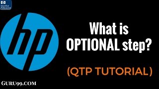 What is OPTIONAL step  HP UFT QTP TutoriaL 29 [upl. by Edak]