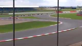 Moto2 Crash Silverstone 31st August 2014 [upl. by Sissie]