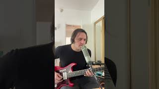 adding 1 baritone string on a normal guitar guitar guitarist guitarplayer guitarsolo shred [upl. by Noemi759]