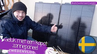 Geluk met een kapot zonnepaneel  Ecoflow Deel 1  Zelfvoorzienend leven [upl. by Ayatal]