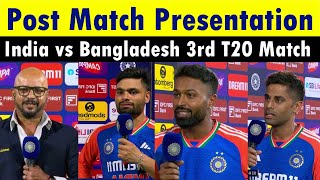 India vs Bangladesh 3rd T20 Post Match Presentation Today [upl. by Sivert]