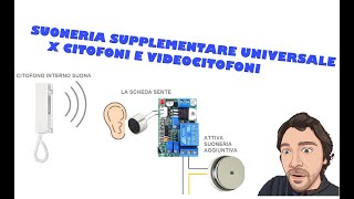 SUONERIA SUPPLEMENTARE UNIVERSALE PER CITOFONI E VIDEOCITOFONI [upl. by Celestyna]