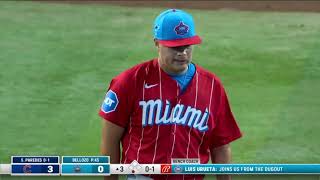 VALENTE BELLOZO MARLINS VS CUBS 24 AGOSTO 2024 [upl. by Eiaj829]