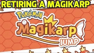 Pokémon Magikarp Jump  Retiring a Magikarp [upl. by Akiemaj767]