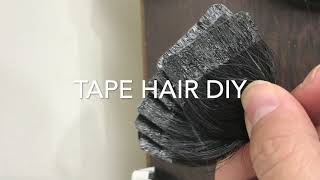 TAPE HAIR DIY LEARN MAKING TAPE HAIR EXTENSIONS FREE TAPE HAIR CLASS TAPE HAIR EXTENSIONS COURSE [upl. by Malarkey192]