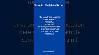 The Power of quotMustquot  Modal Verbs  English Grammar  Modal Auxiliaries [upl. by Anan]