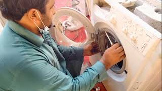 Indesit Washing Machine Bearings How to fit change amp replace hindi amp urdu [upl. by Nyram]