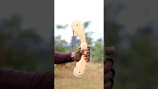 Bamboo Bow And Arrow With Craft diy craft youtubeshorts wood bamboo [upl. by Adalard]