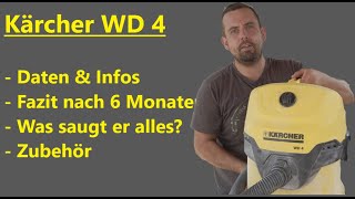 Kärcher WD4  Mehrzwecksauger  Nass und Trockensauger  Fazit nach 6 Monaten  Review Deutsch [upl. by Anhpad]