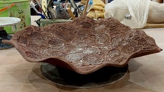 Freeform Handbuilt Pottery Dish [upl. by Atsev]