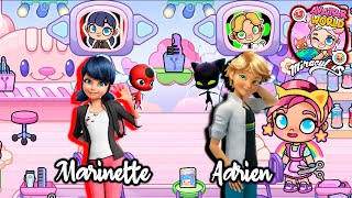 Creando a Marinette Y Adrien en AVATAR WORLD [upl. by Aneloaup170]