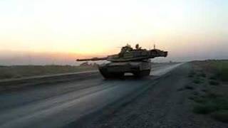 My M1A2 Abrams Tank firing in Iraq [upl. by Nilla]