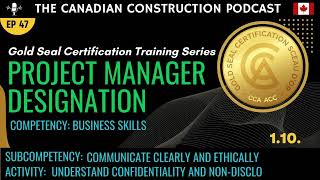 Ep 47  GSC Project Manager  110  Business Skills Understand confidentiality amp NDA in contracts [upl. by Ytisahc393]