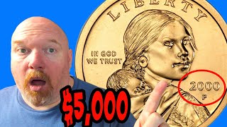 Very RARE Sacagawea Dollar Worth Thousands How to find it and What its worth coins [upl. by Calendre]