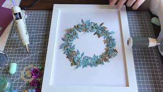 Make a Home Décor Frame  Sizzix Floral Wreath Craft Box [upl. by Clayton226]