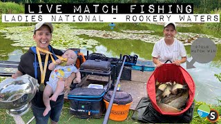 Live Match Fishing  Rookery Waters Ladies National [upl. by Barrada]