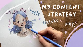 10 Content Ideas for Artists on Social Media ✦ I share my content strategy [upl. by Huggins]