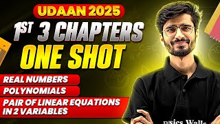 Class 10th Maths 1st 3 Chapters Complete 1 Shot  By Ritik Sir  Class10thUDAAN  PW 🔥 [upl. by Samaria724]