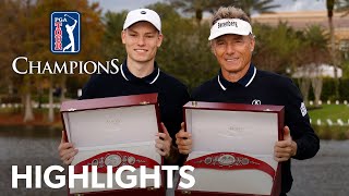 Bernhard and Jason Langer shoot 13under 59  Round 2  PNC Championship  2023 [upl. by Hultin]