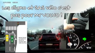 Sur l’SAS vélo Pas d’clignotant grille la priorité d1 piéton prioritaire feu vert piéton 🤦🏽‍♂️ [upl. by Iba]