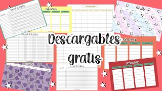 DESCARGABLES GRATIS  organizadores y calendarios [upl. by Belamy274]