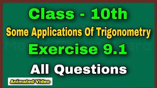 Class 10 Maths Chapter 9 Exercise 91 Green Board  Class 10 Ex 91 Q1 to Q16  ex 91 class 10 [upl. by Shuler681]