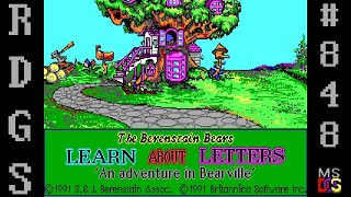 Random DOS Game Show 848 The Berenstain Bears Learn About Letters 1991 [upl. by Kerril]