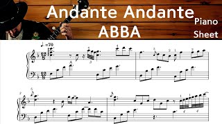 Andante Andante Piano Sheet Music  ABBA  by SangHeart Play [upl. by Zandra]