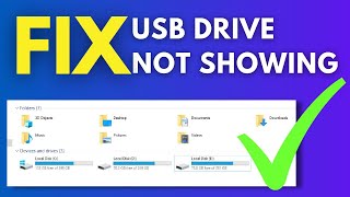 Working Solution for USB Drive Not Showing Up  USB Device not Recognized in Windows 10 [upl. by Amihsat]