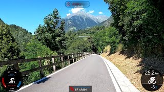 60 Minute Fat Burning Indoor Cycling Workout Vinschgau Alps Italy Garmin 4K Part 2 [upl. by Thorin]