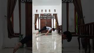 Day 20 Straddle Planche calisthenics [upl. by Sihun826]