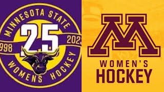 Minnesota St Mankato 2 Minnesota 8 Women’s Hockey FULL Highlights Oct 2524 [upl. by Iztim]