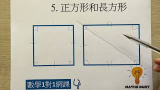 6 正方形和長方形  周界  小四  數學  香港  數學1對1網課補習：6737 6368 [upl. by Ron144]