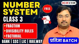 10 AM NUMBER SYSTEM  CLASS 3  FREE Complete Maths Foundation Course  BANK SSC LIC amp Railway Exam [upl. by Reube643]