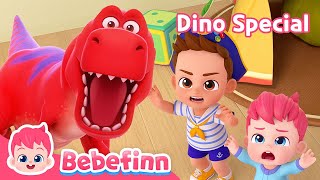 Dino Finger and The Dino World Song Series CompilationㅣBebefinn Nursery Rhymes for Kids [upl. by Mixam752]