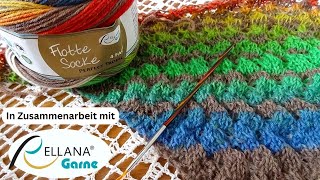 Dreiecktuch stricken Tropical  Vorstellung  Maschenschäfchen [upl. by Dorian791]