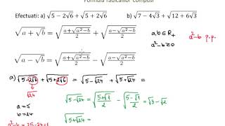 Formula radicalilor compusi  exercitiu rezolvat [upl. by Su]