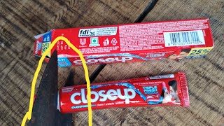 20 rs wala closeup toothpaste unboxing video  close up toothpaste  close up manjan review [upl. by Nyrahtak749]