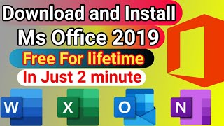 How to Download and Install Original Microsoft Office 2019 Free for Windows 10 on Lifetime  Ms Word [upl. by Cheatham]